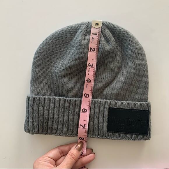 Wild Turkey | Gray and Black Logo Patch Beanie Cap - Picture 5 of 7